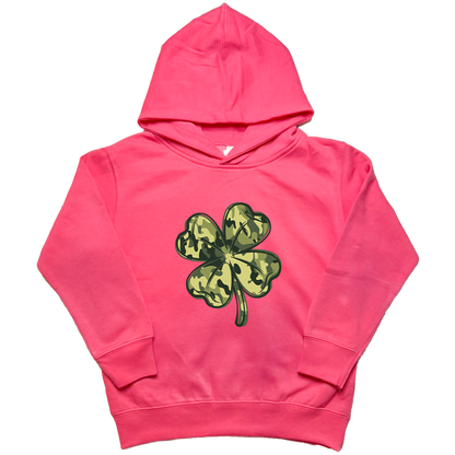 Camo Clover Kids Hoodie