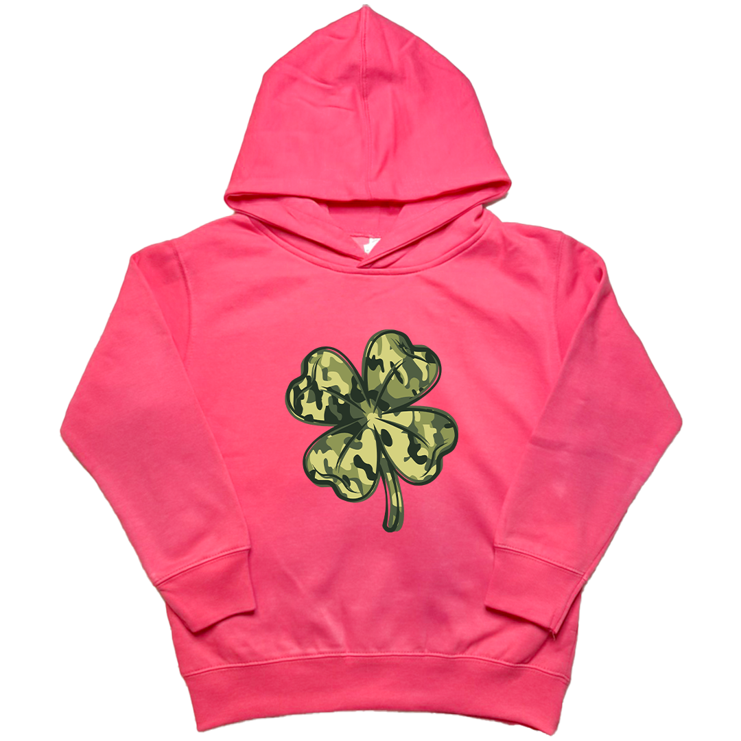 Camo Clover Kids Hoodie