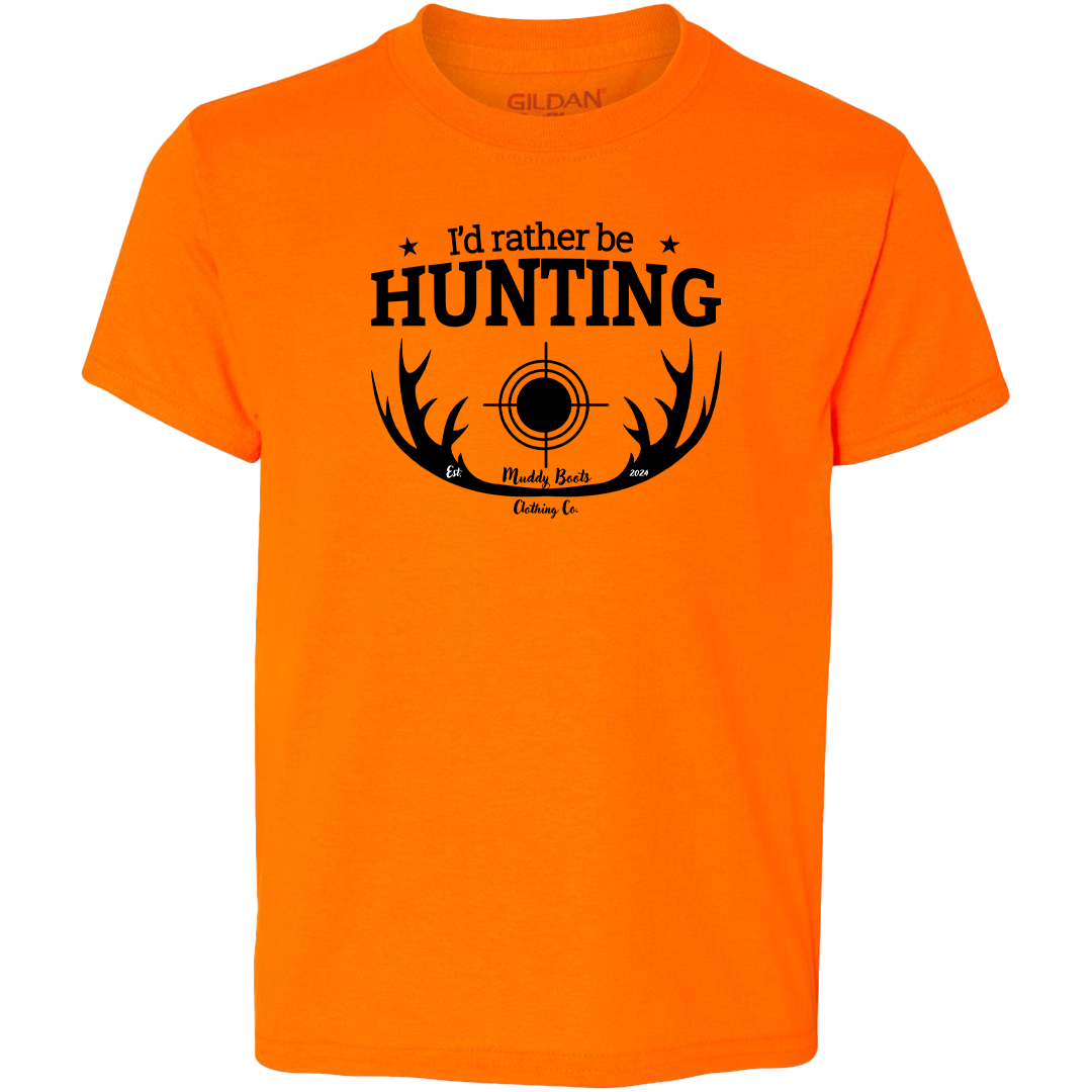 I'd Rather be Hunting Kids Tee