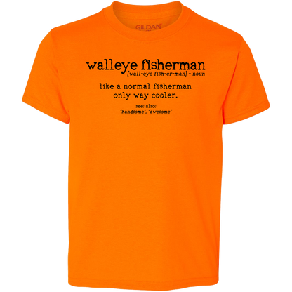 Walleye Fisherman Definition Kids Tee