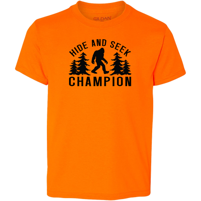 Hide and Seek Sasquatch Kids Tee