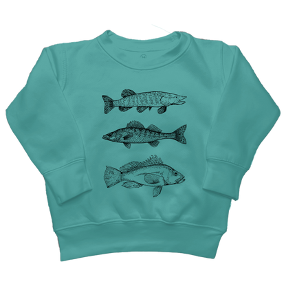 Midwest Fish Toddler Crew Neck Sweatshirt