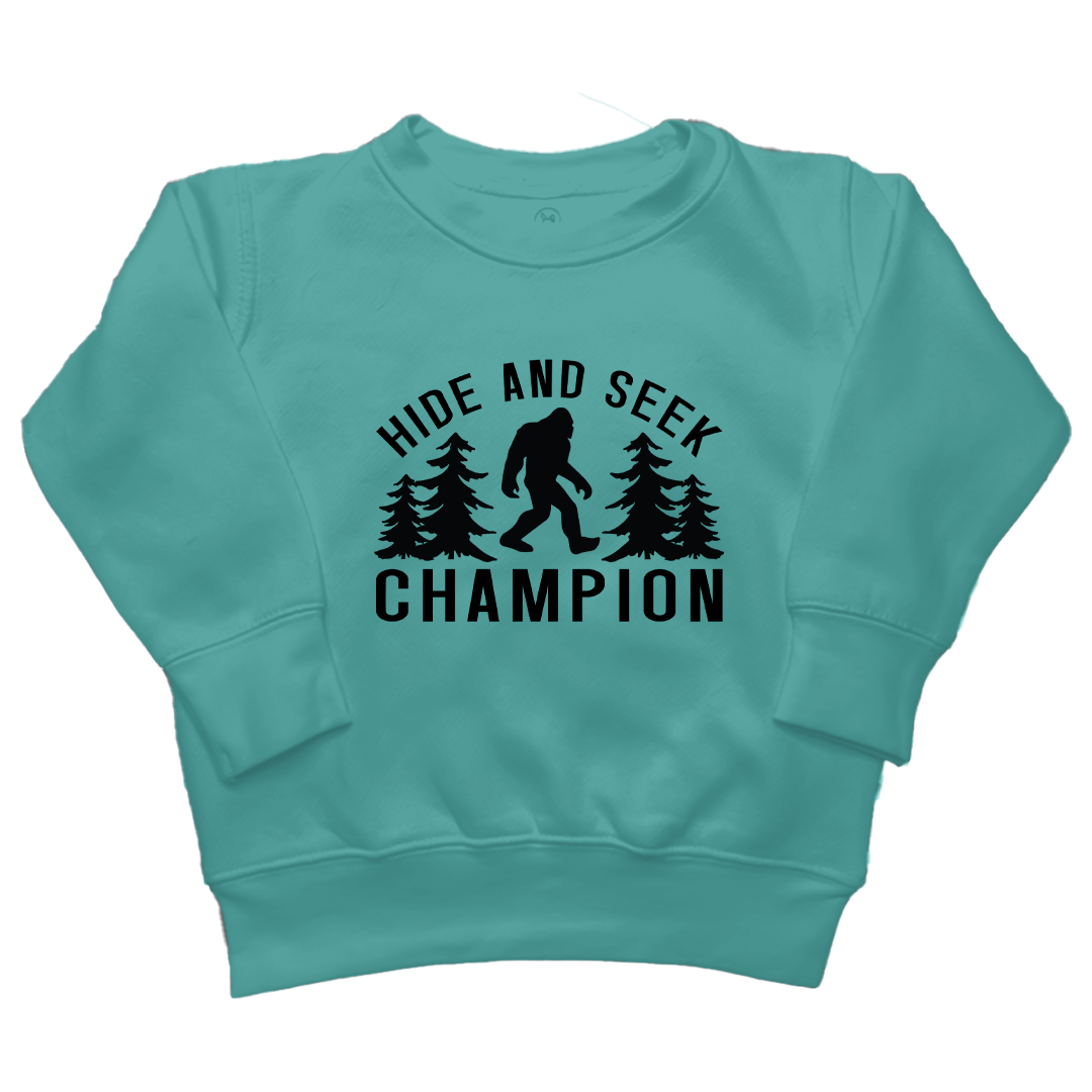 Hide and Seek Sasquatch Toddler Crew Neck Sweatshirt