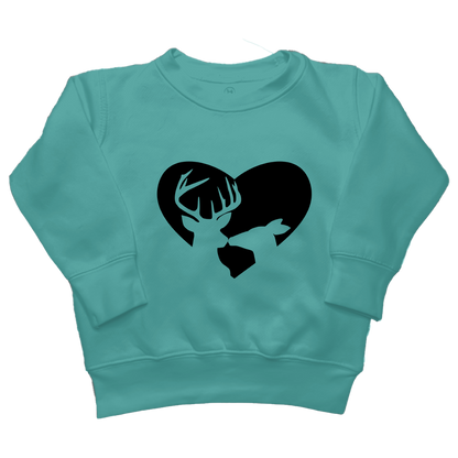 Deer Romance Toddler Crew Neck Sweatshirt