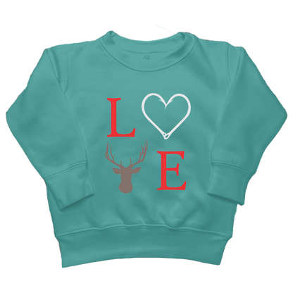 Buck Love Toddler Crew Neck Sweatshirt