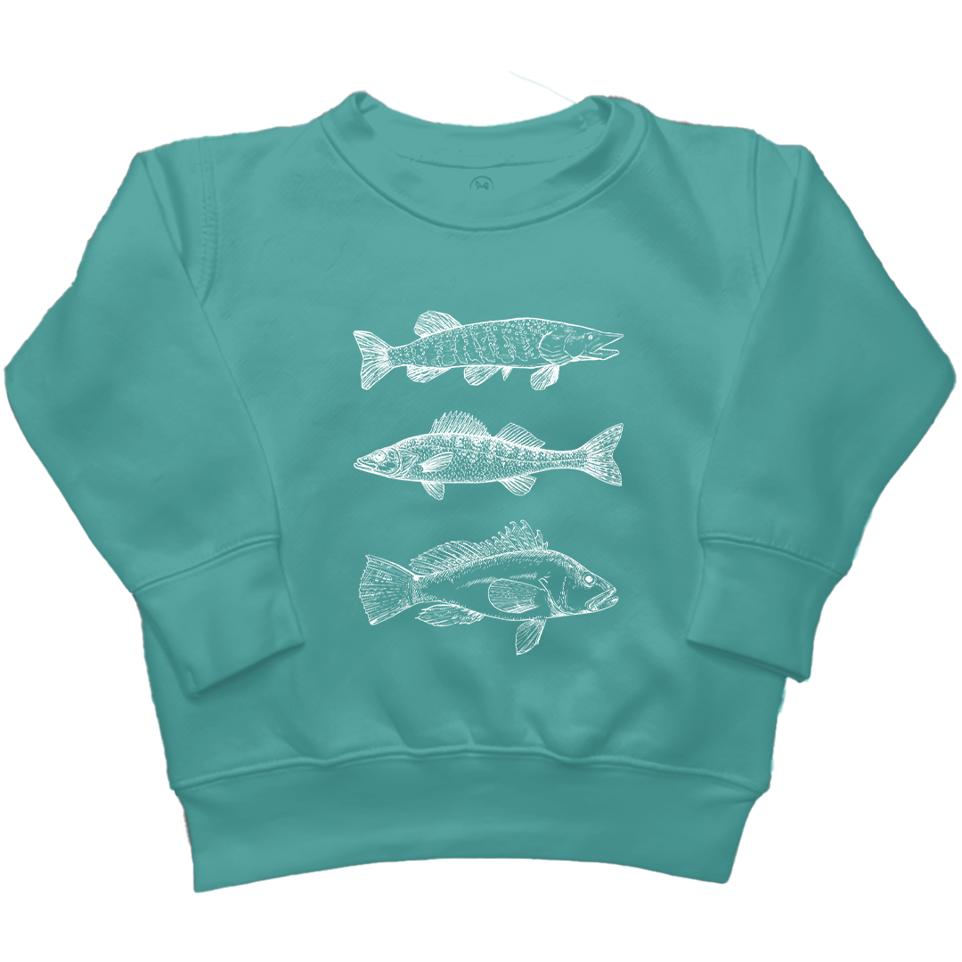 Midwest Fish Toddler Crew Neck Sweatshirt