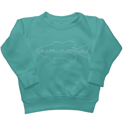 Fishing Ruler Toddler Crew Neck Sweatshirt