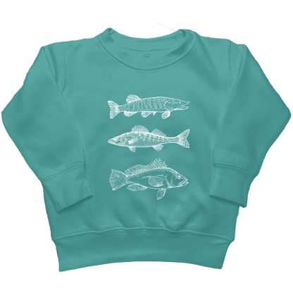 Midwest Fish Toddler Crew Neck Sweatshirt