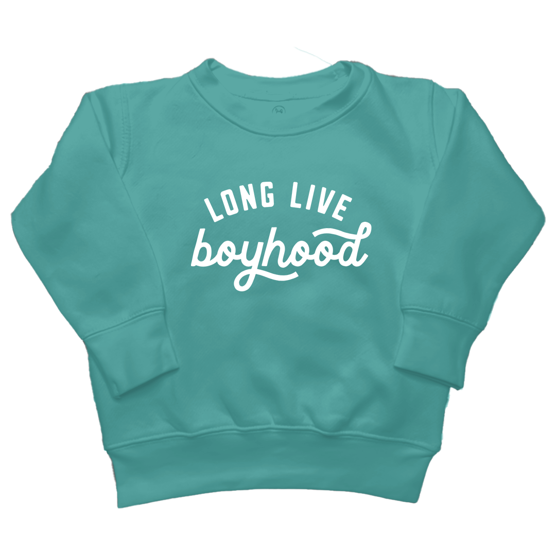 Long Live Boyhood Toddler Crew Neck Sweatshirt