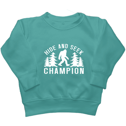 Hide and Seek Sasquatch Toddler Crew Neck Sweatshirt