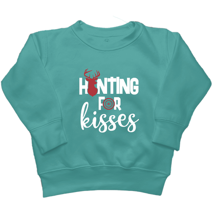 Hunting For Kisses Toddler Crew Neck Sweatshirt