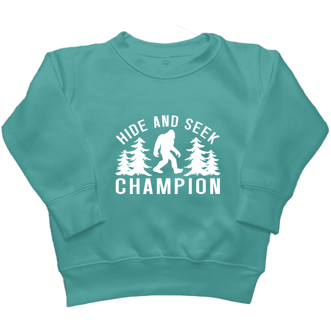 Hide and Seek Sasquatch Toddler Crew Neck Sweatshirt