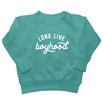 Long Live Boyhood Toddler Crew Neck Sweatshirt