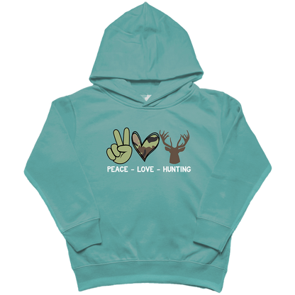 Peace Love Hunting Toddler Hoodie