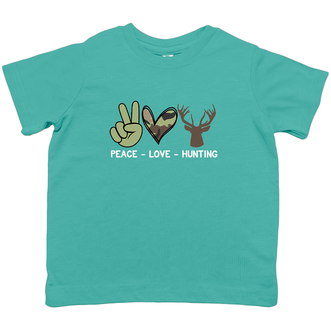 Peace Love Hunting Toddler Tee