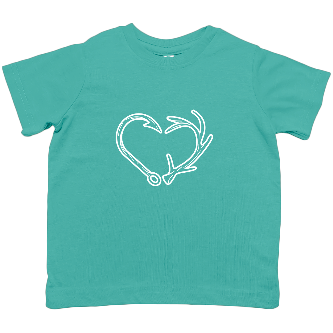 Hook Antler Heart Toddler Tee