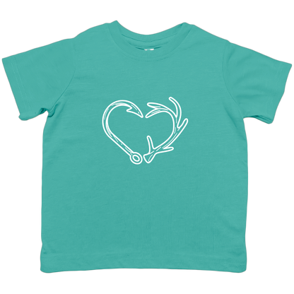 Hook Antler Heart Toddler Tee