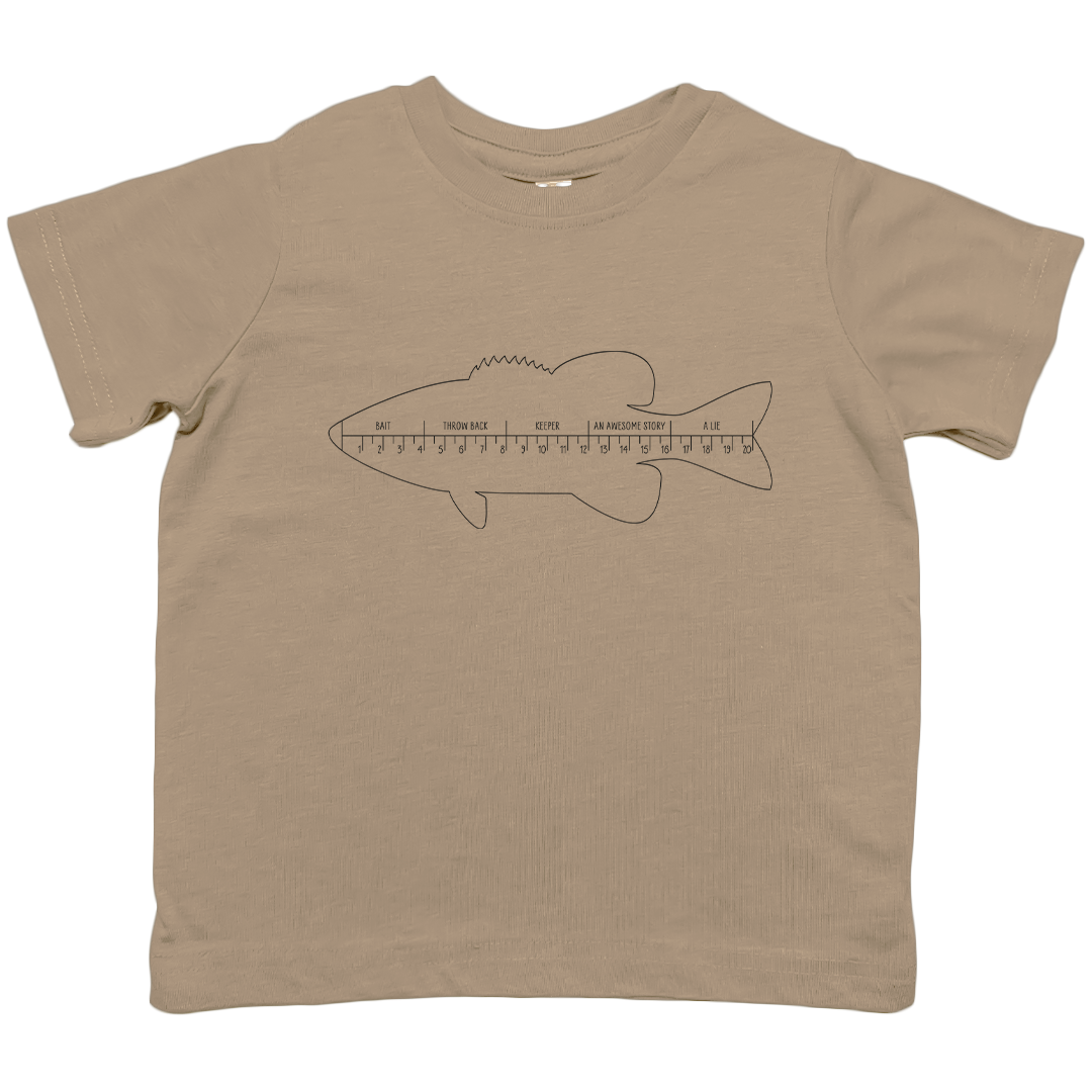 Fishing Ruler Kids Tee