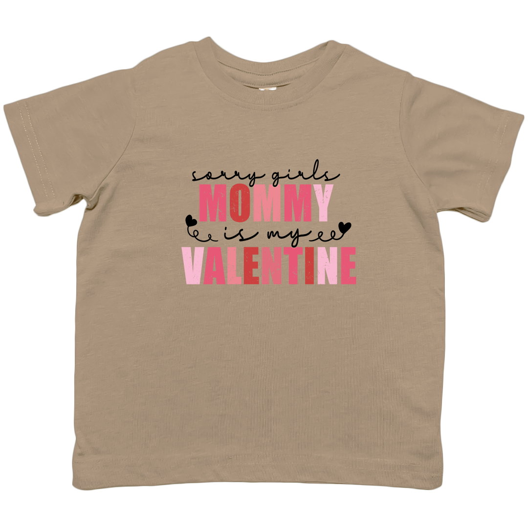 Mommy Is My Valentine Kids Tee