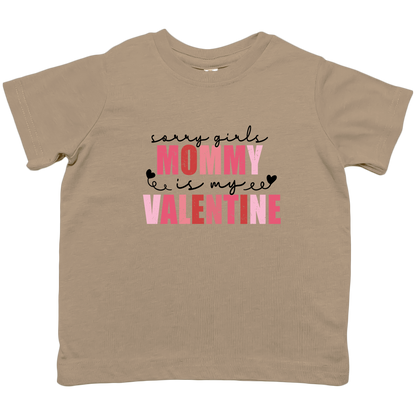 Mommy Is My Valentine Kids Tee