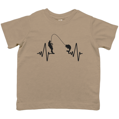 Fishing Heartbeat Kids Tee