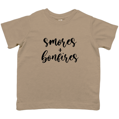 Smores And Bonfires Kids Tee