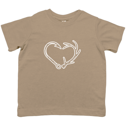 Hook Antler Heart Kids Tee