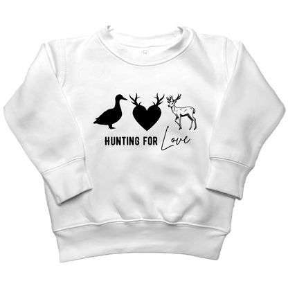 Hunting For Love Kids Crew Neck Sweatshirt