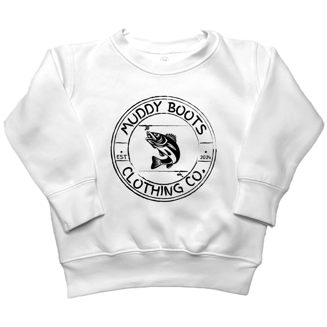 Rod Bending Kids Crew Neck Sweatshirt