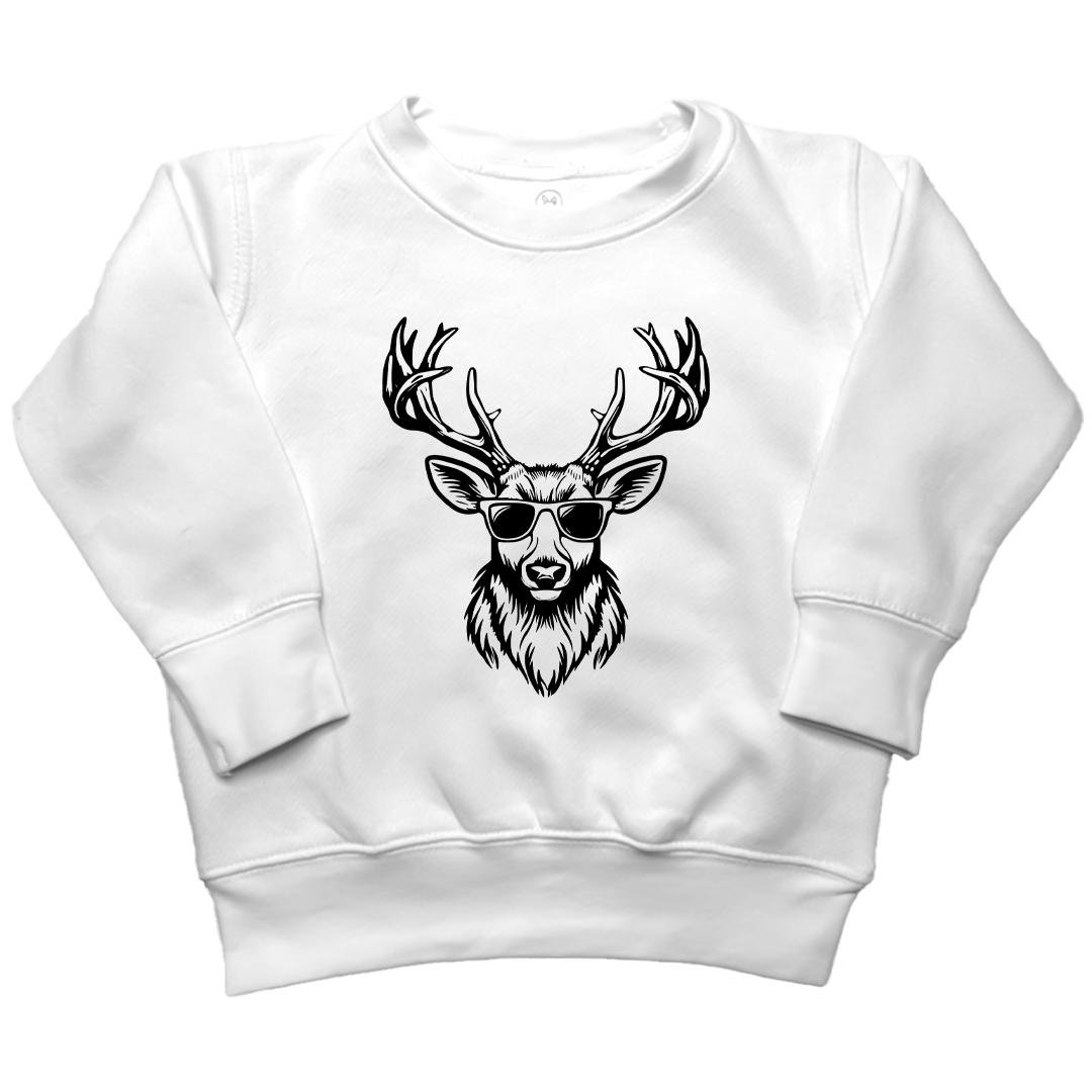 Cool Deer Kids Crew Neck Sweatshirt