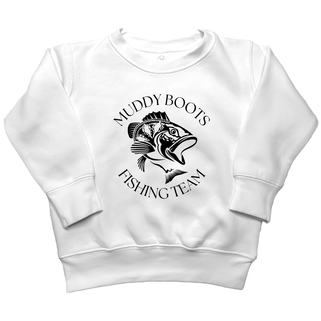 Fishing Team Kids Crew Neck Sweatshirt