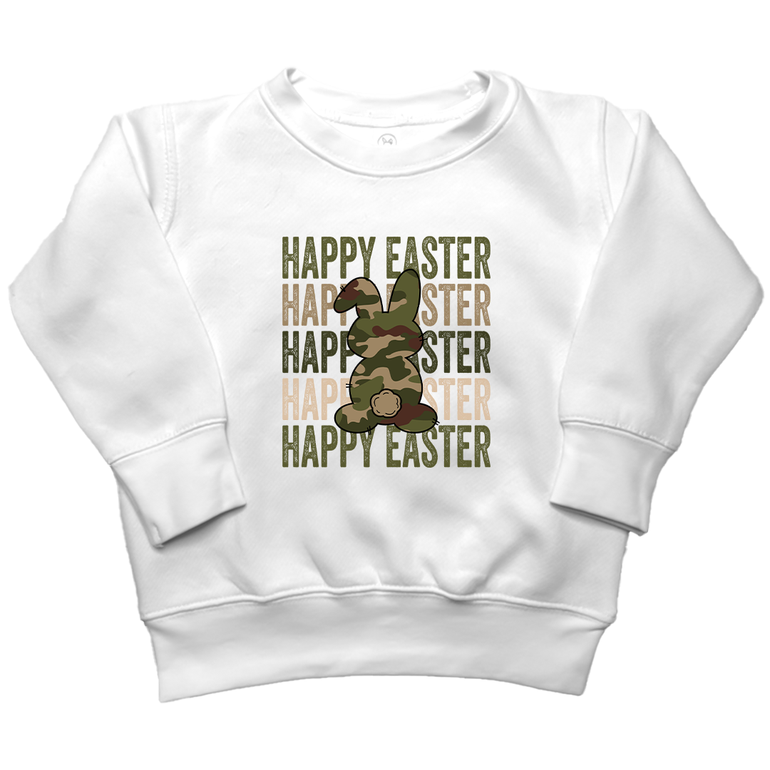 Happy Easter Kids Crew Neck Sweatshirt