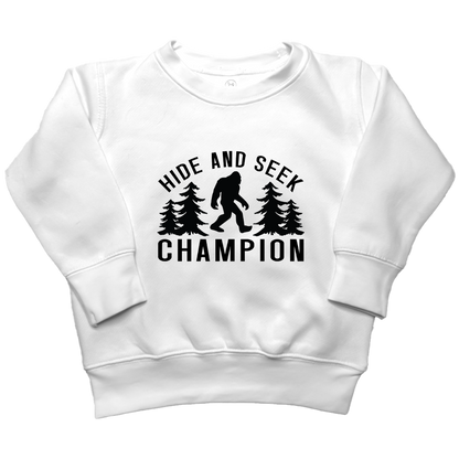 Hide and Seek Sasquatch Toddler Crew Neck Sweatshirt