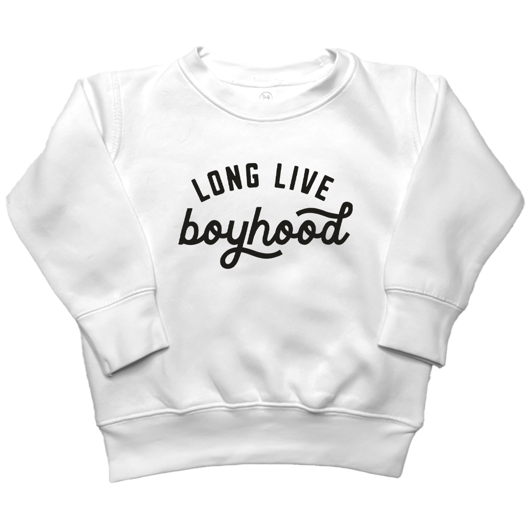 Long Live Boyhood Toddler Crew Neck Sweatshirt