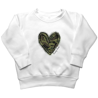 Hidden Heart Kids Crew Neck Sweatshirt