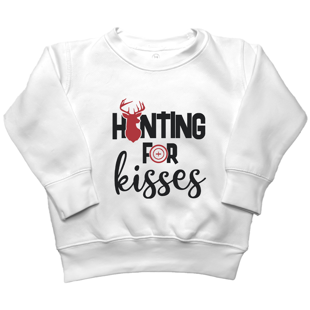 Hunting For Kisses Kids Crew Neck Sweatshirt