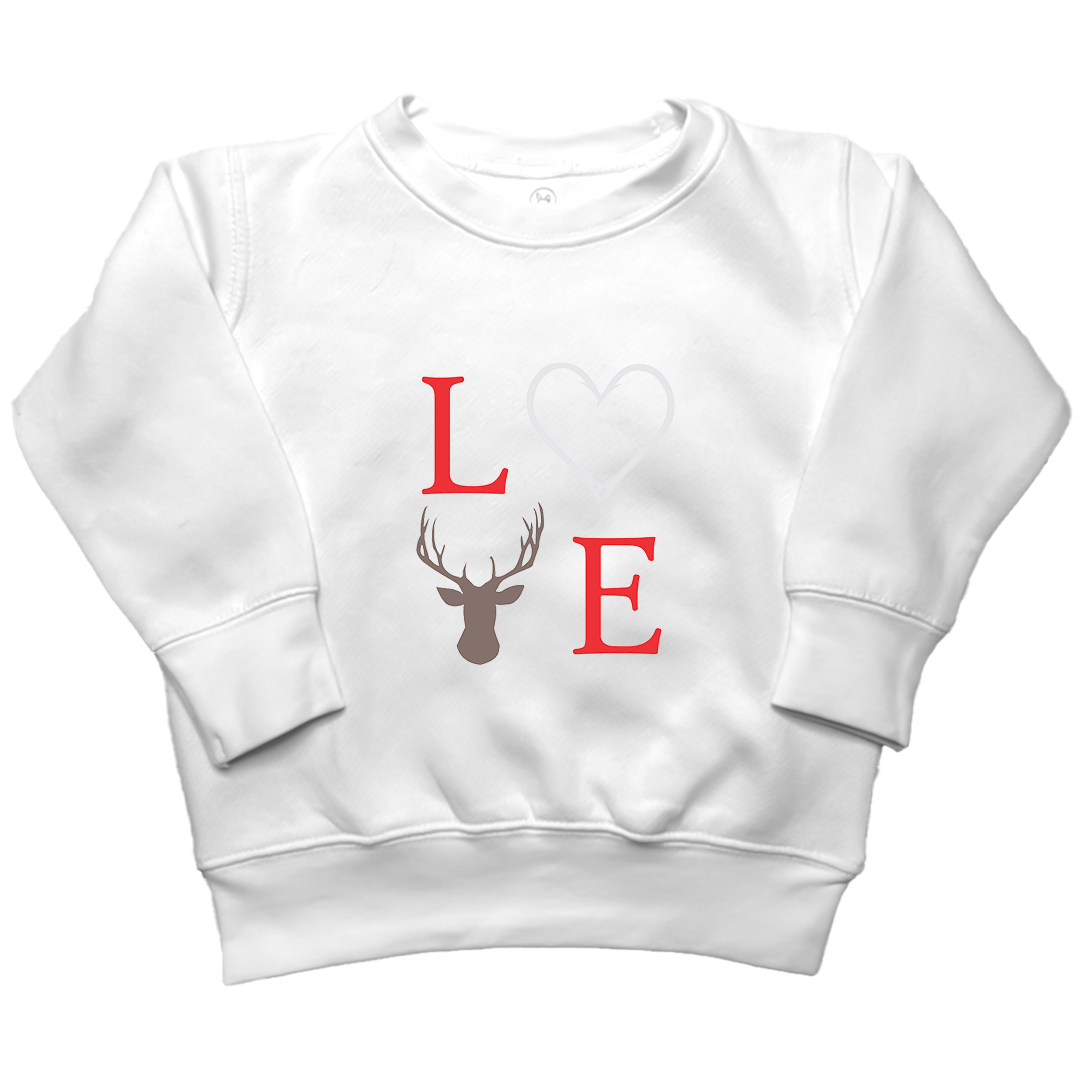 Buck Love Toddler Crew Neck Sweatshirt