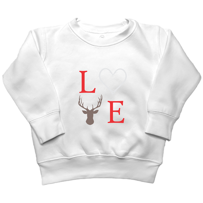 Buck Love Toddler Crew Neck Sweatshirt