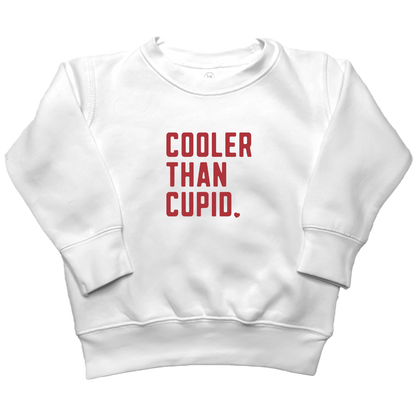 Cooler Than Cupid Kids Crew Neck Sweatshirt