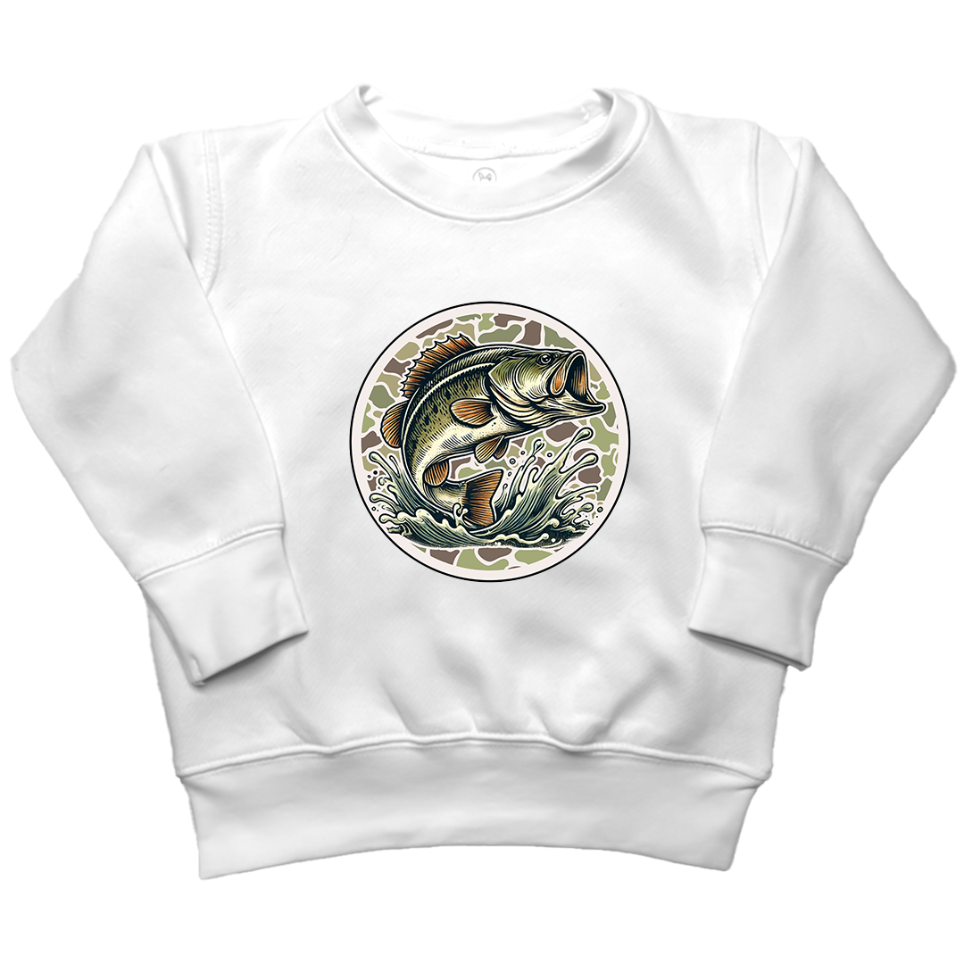 Jumping Bass Toddler Crew Neck Sweatshirt