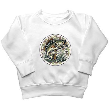 Jumping Bass Toddler Crew Neck Sweatshirt