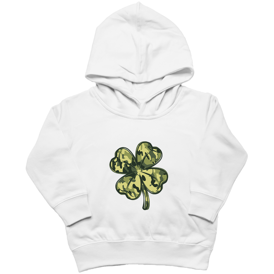 Camo Clover Kids Hoodie