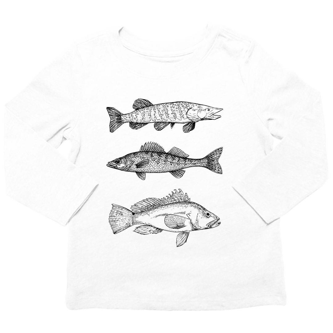 Midwest Fish Toddler Long Sleeve Tee