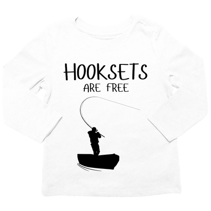 Hooksets Are Free Kids Long Sleeve Tee