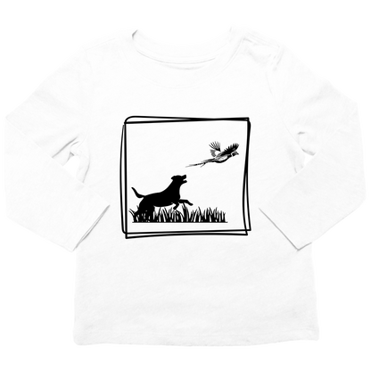 Pheasant Flush Kids Long Sleeve Tee