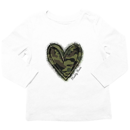 Hidden Heart Kids Long Sleeve Tee