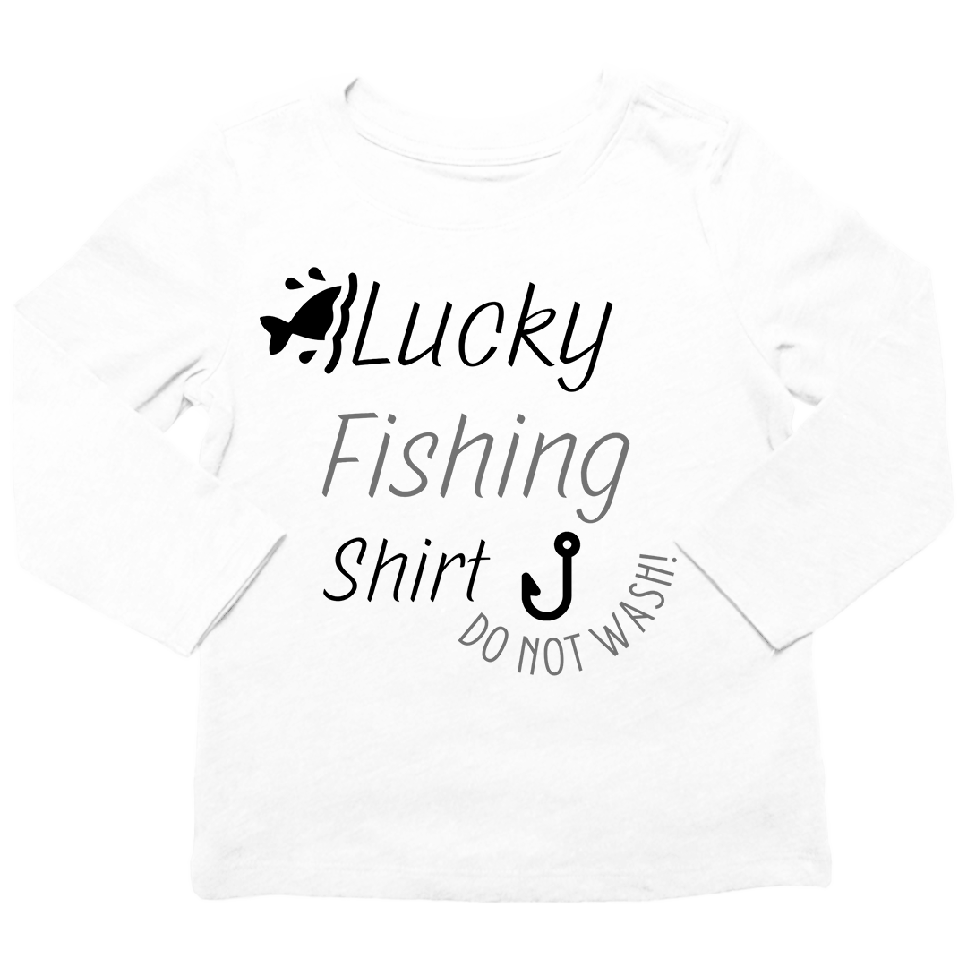 Lucky Fishing Shirt Toddler Long Sleeve Tee