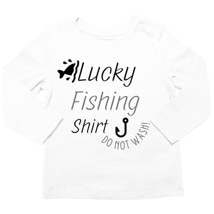 Lucky Fishing Shirt Toddler Long Sleeve Tee