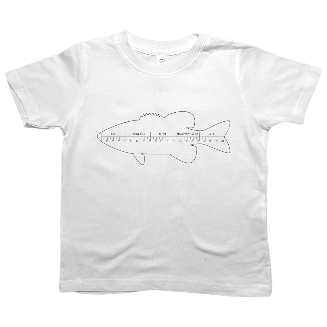 Fishing Ruler Toddler Tee