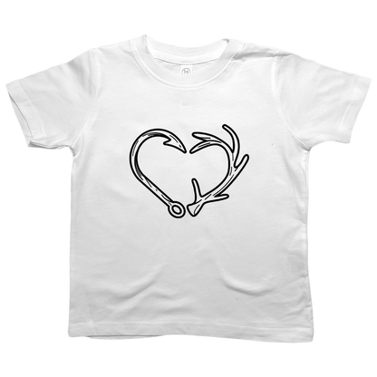 Hook Antler Heart Toddler Tee